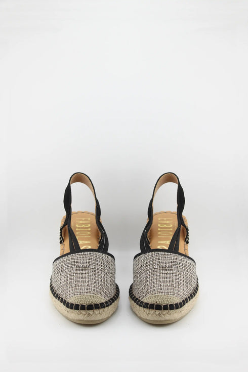 Fabiolas Woven Slingback Espadrille Wedge Sandal